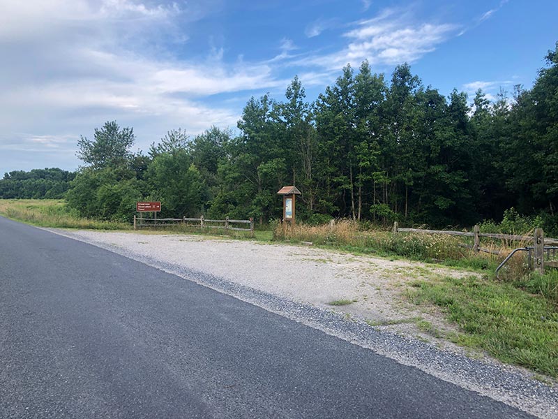 Shearness Observation Tower Parking at Bombay Hook NWR
